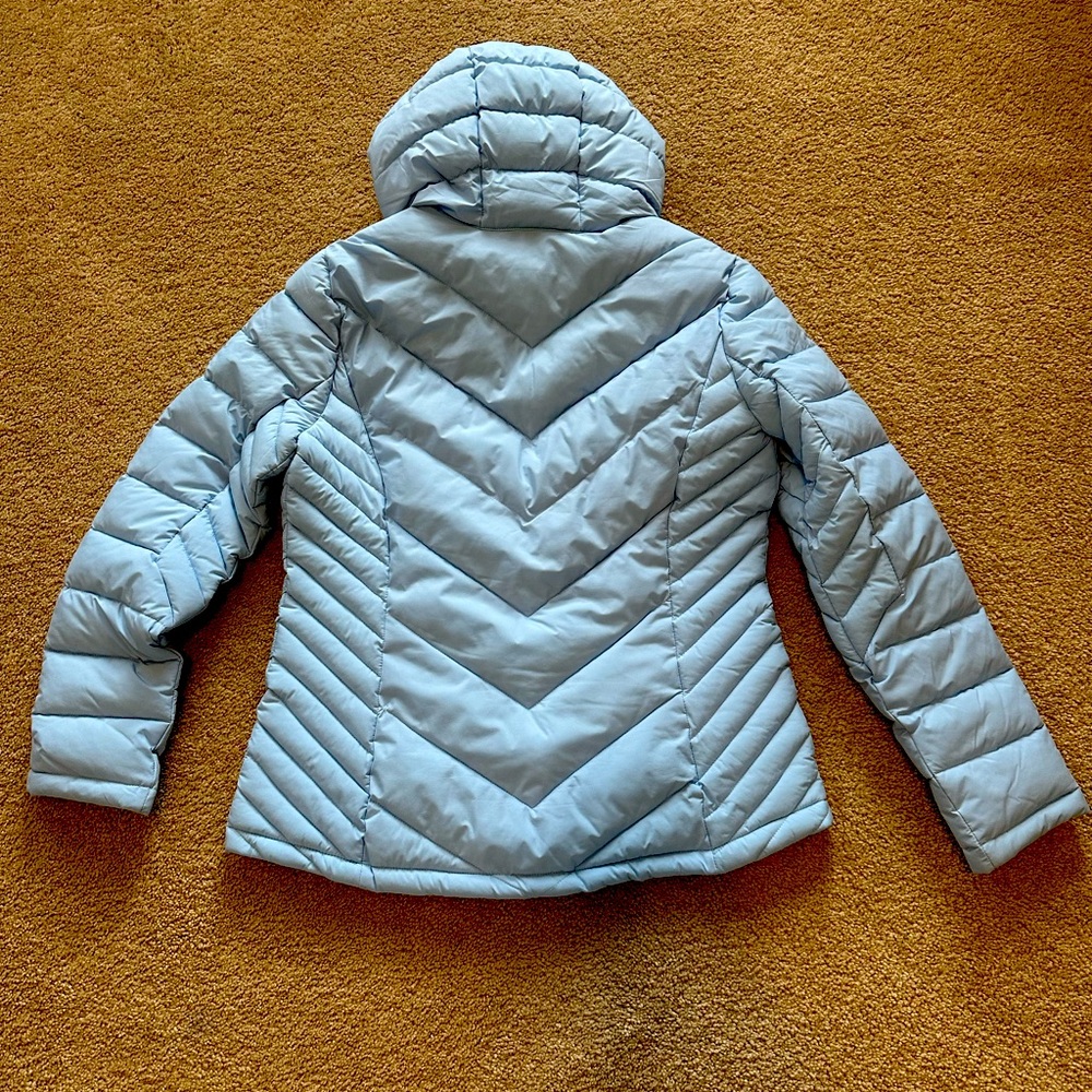 Tommy Hilfiger Women's Sky Blue Puffer Jacket - Picture 2 of 2